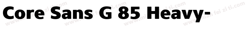 Core Sans G 85 Heavy字体转换